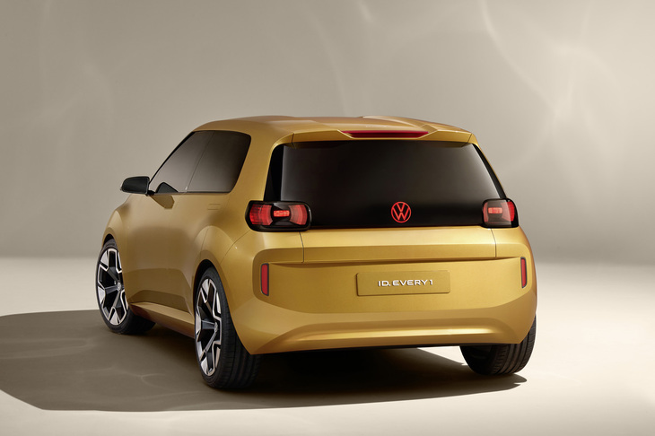 「ID. EVERY1」のリアビュー。フォルクスワーゲンの新しいネーミングルールにのっとれば、市販バージョンは「ID.1」ではなく「ID.up!」になるのだろうか。