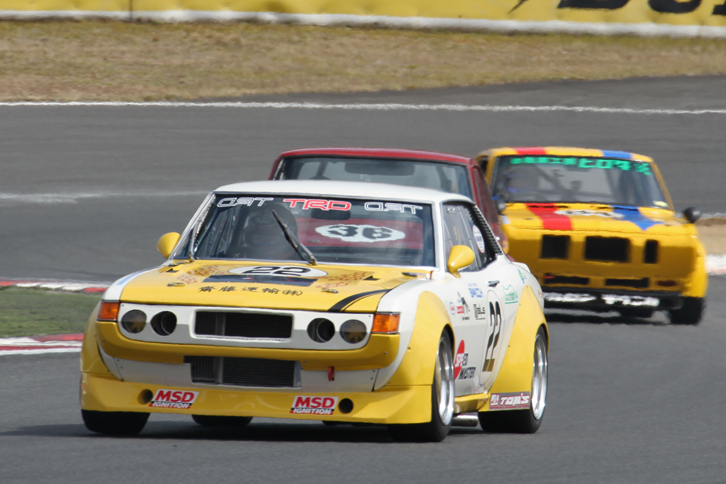 2位に入った1973年「スピードマスターFFDビルズセリカ」。日本クラシックカー協会（JCCA）主催のクラシックカーレースの常勝マシンだ。