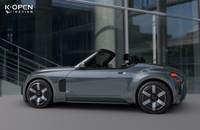 フェンダーが大きく張り出したリアまわりの意匠は、過去の「コペン」にはなかったものだ。