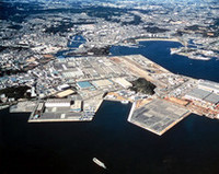 神奈川県横須賀市にある、日産の追浜（おっぱま）工場。