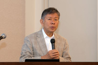 SIM-Driveの清水浩代表取締役社長。「ダッソーシステムズのバージョン6は、多くの参加企業とのデータを介したコミュニケーションに欠かせないツール」と提携に期待を寄せる。