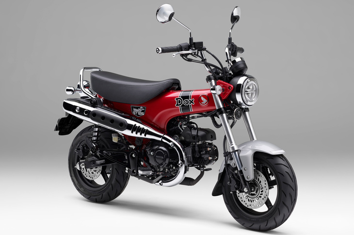 2022年の「大阪モーターサイクルショー」で発表された、新型「ホンダ・ダックス125」。