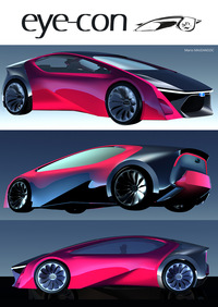 ほった「これはトヨタがニュースサイトで公開している、『プリウス』の初期のキースケッチです」　
	清水「ハナっからスポーティーというか、浮世離れしたデザインで突っ走る気だったのかねぇ」