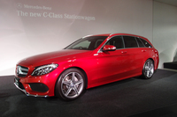 10月1日に都内のホテルで発表された新型「メルセデス・ベンツCクラスステーションワゴン」（写真は「C200ステーションワゴン スポーツ＜本革仕様＞」）。