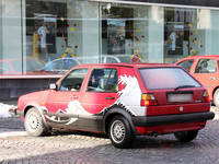 写真3：名付けて「北斎ゴルフ」。（オーストリア・フェルトキルヒ）