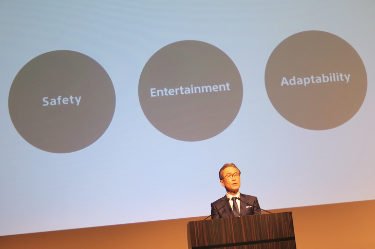 協業のキーワードとして「セーフティー」「エンターテインメント」「アダプタビリティー」を挙げたソニーグループの吉田CEO。今後はこれらの分野でも、競争が激化しそうだ。