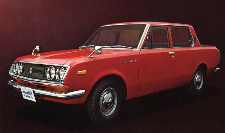 「トヨペット・コロナ マークII ダブルピック」。初代マークIIに設定されていたダブルピックアップ。ほかにシングルピックアップ（キャビンが前席のみ）もあった。