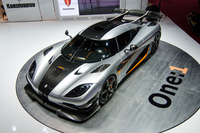 2014年3月のジュネーブショーで発表された最新作「One:1」。わずか6台の限定車。