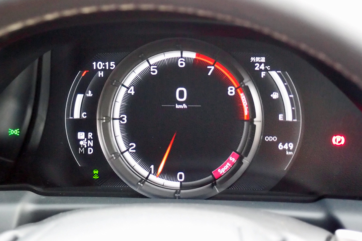 LS500“Fスポーツ”（メーターパネル）