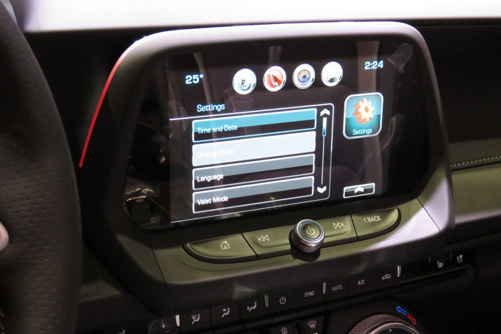 シボレー・カマロ コンバーチブル（インフォテインメントシステム）