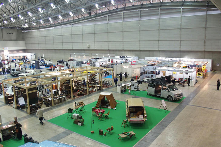 オートモビル カウンシル2022のSUV＆GEARコンセプト展示エリアの様子。