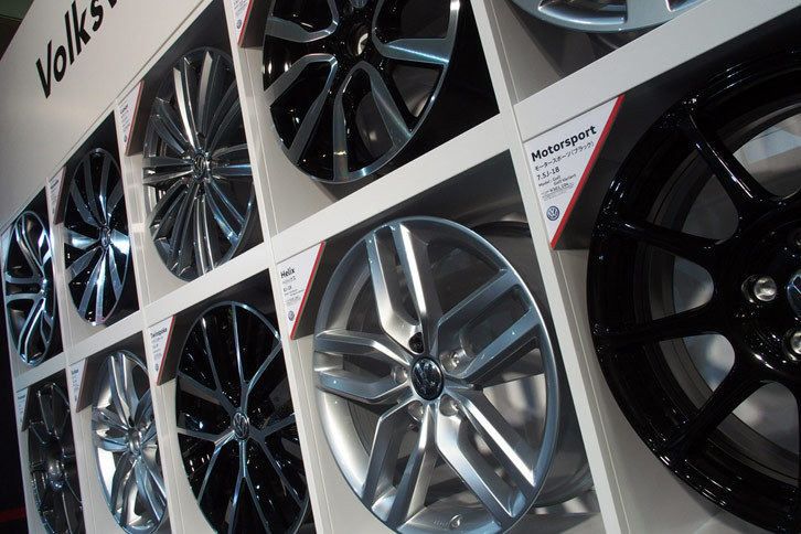 フォルクスワーゲンブースの様子。