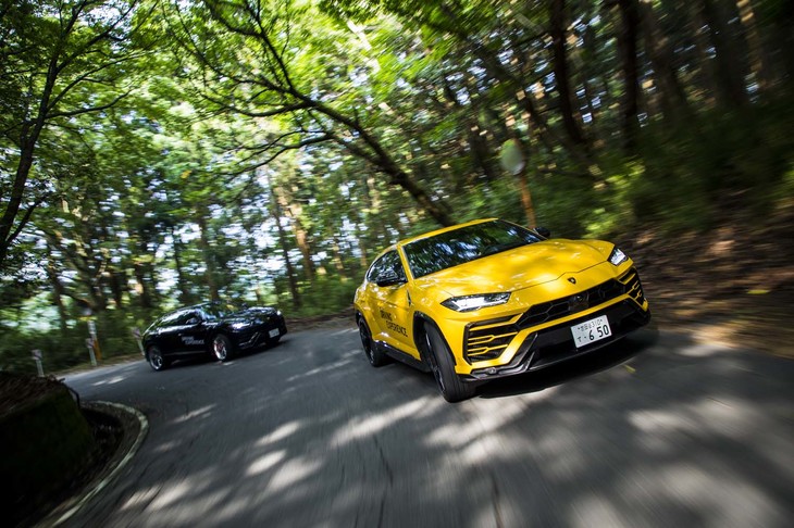 車重は楽に2tを超える「ウルス」だが、小さなコーナーでも軽快に曲がれる。