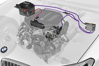 「BMW X3 M40d」に搭載される48Vマイルドハイブリッドシステム。
