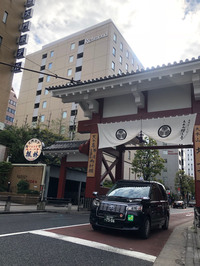 芝大門付近で。2018年春。