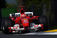 F1サンマリノGP、シューマッハー4連勝、バトン2位！【F1 04】