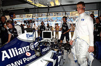 ウワサされるトヨタへの移籍が気になるのか（!?）、佐藤琢磨との接触、その後のリカバリーの遅さと、いいところなく終わったラルフ・シューマッハー。ウィリアムズ首脳陣からは厳しい言葉も……。（写真＝BMW）