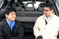
	自動車テクノロジーライターの松本英雄氏（右）と、webCGコンテンツエディターアオキ
	 