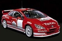 来年デビュー予定のプジョーの最新ラリーマシン。オープンモデル「307CC」がベースだ。