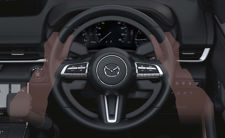 加速は、ステアリングホイールの内側に同心円状に設置された「アクセルリング」を使って行う。この操作方式は欧米の福祉車両に多くみられるもので、上半身の姿勢をしっかり保持できることや、一時的に片手が離せる点がメリットとされている。