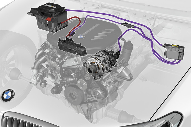 「BMW X3 M40d」に搭載される48Vマイルドハイブリッドシステム。
