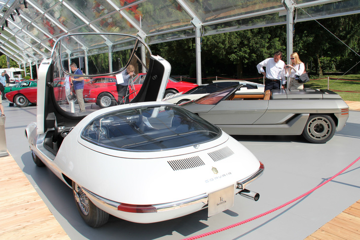 2011年5月に開催されたRMオークションズの内覧会における「テスチュード」（左）。