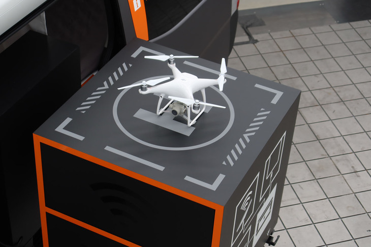 日産ディザスターサポートスペック（ドローンと発着スペース）