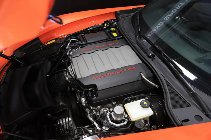 シボレー・コルベット グランスポーツ“Sebring Orange 65 Edition”（セブリングオレンジ65エディション）（エンジン）