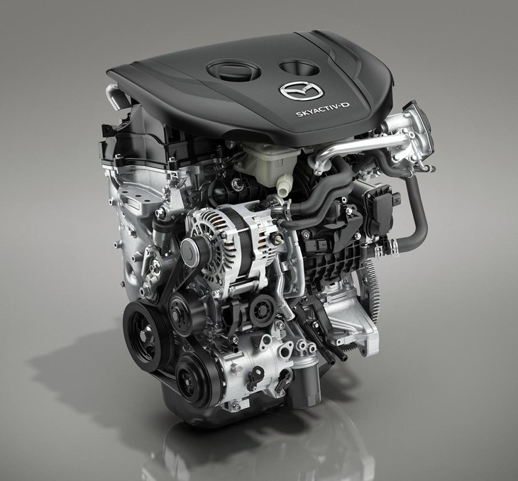 マツダのクリーンディーゼルエンジン「SKYACTIV-D（スカイアクティブD）」。