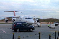 エールフランスグループの航空会社シティジェットの「ルノー・カングー」。フランス・パリのシャルル・ド・ゴール空港で。