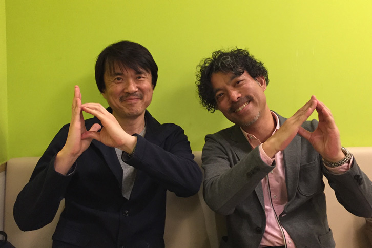 ディーゼル好き2人の対談は終了。最後に「ディーゼルのD！」でキメてもらった。