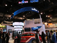 中国のIT大手、百度（バイドゥ）のブース。