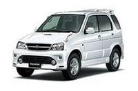 
	上から「テリオスルキア」、「テリオスキッド」、「テリオス」
	 