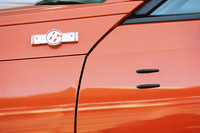 こちらはテスト開発中のフィン。ドアパネル前方に取り付ける。