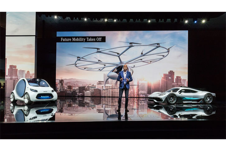 メルセデス・ベンツ・メディア・ナイトの会場の様子。