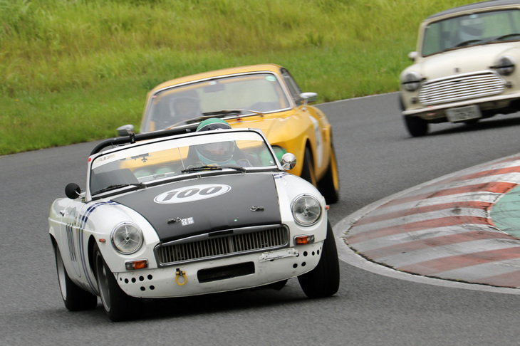 3～5位に入った「MGB」「アルファ・ロメオ1750GTV」「ローバー・ミニ」のバトル。