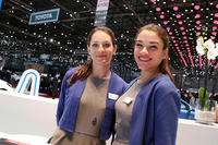 ジュネーブショー2015のトヨタブースにて。