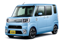 「トヨタ・ウェイクGターボ“SA II”レジャーエディション“SA II”」　ボディーカラーは新色の「ミストブルーマイカメタリック」。