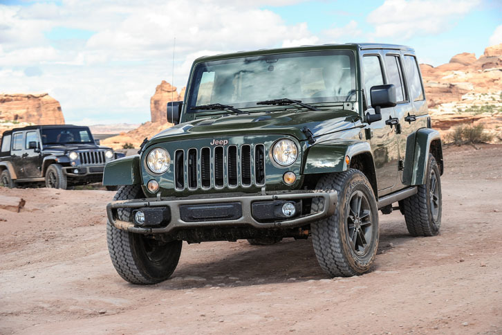 モアブトレイルに挑む「ラングラー アンリミテッド」。あの過酷なルビコントレイルですらノーマルタイヤで走破できるラングラーにとっては、モアブトレイルは朝飯前？