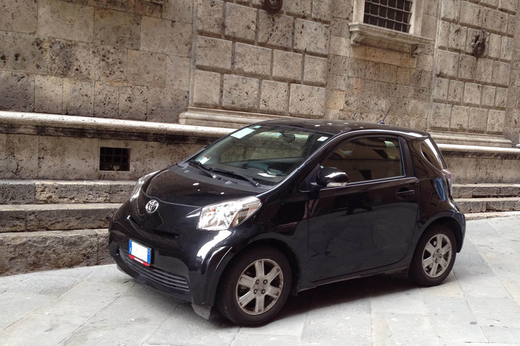 シエナ旧市街で。2015年10月。