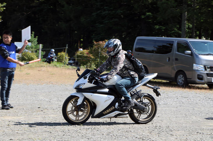 ヤマハYZF-R125。スポーツモデルのYZF-Rシリーズで最もコンパクトな124㏄単気筒SOHCエンジンを搭載。日本未発売モデルだ。