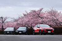 「プリウス」「シビックe：HEV」「クロストレックS：HEV」という個性の異なる3台のフルハイブリッドモデルを取り上げ、燃費だけではないその魅力に迫りました。（photo：北畠主税）