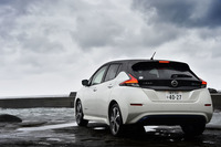 新型「リーフ」には、テスト車と同様の2トーンカラーが6種類、モノトーンが8種類、計14種類のボディーカラーがラインナップされる。