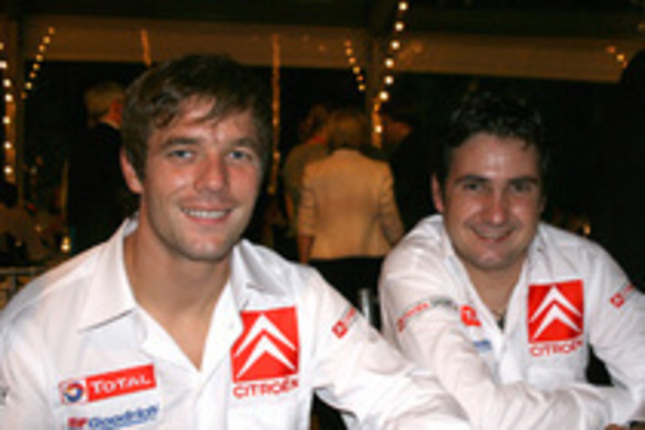 セバスチャン・ローブ（写真左）と、ダニエル・エレナ。