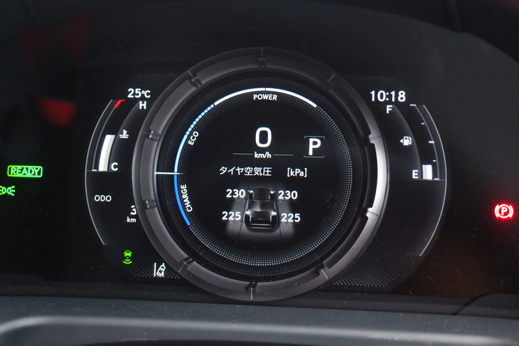 レクサスES300h“Fスポーツ”（メーターパネル）