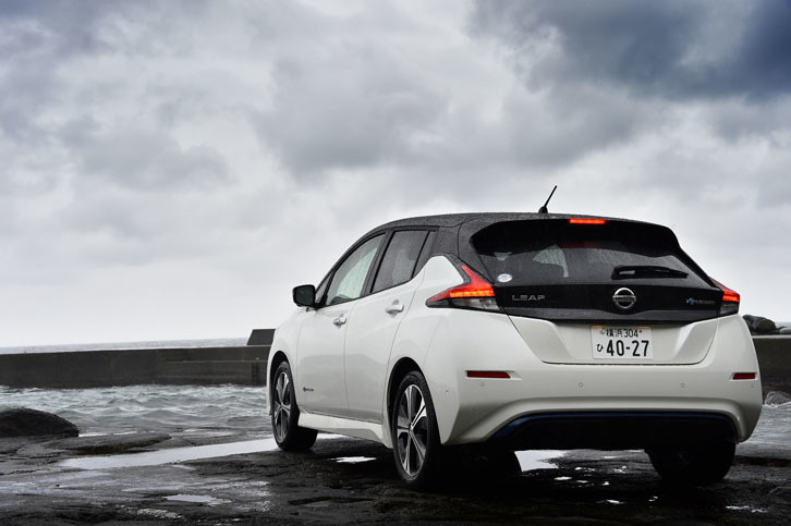 新型「リーフ」には、テスト車と同様の2トーンカラーが6種類、モノトーンが8種類、計14種類のボディーカラーがラインナップされる。