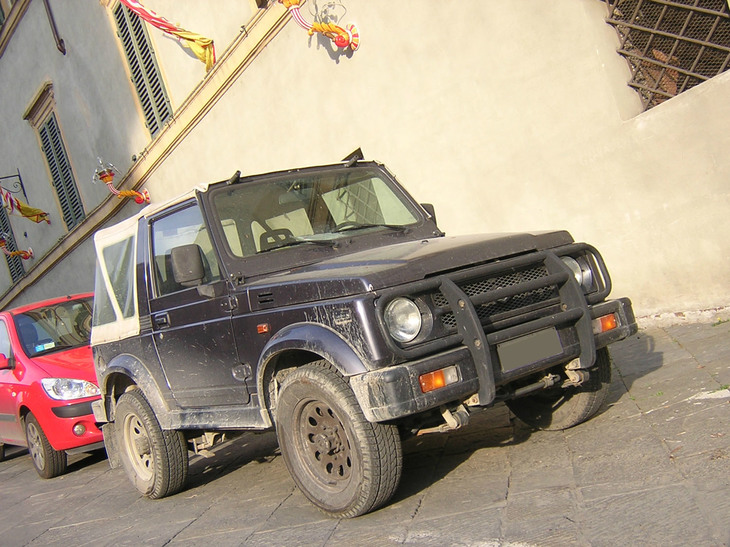 2代目。泥はねは「ジムニー」にとって最高のデコレーションである。2007年撮影。