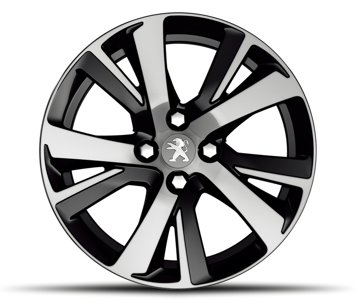 ホイールは、「ブラックアロイホイール」のほか、写真の「ツートンアロイホイール」を組み合わせることができる。