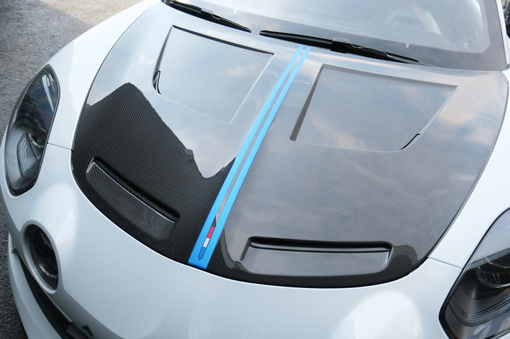 アルピーヌA110 Rルマン（カーボンボンネット＆ブルーストライプ）