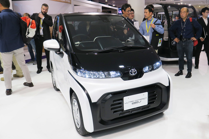 同じく東京モーターショー2019にトヨタが出展した、超小型EVのコンセプトモデル。